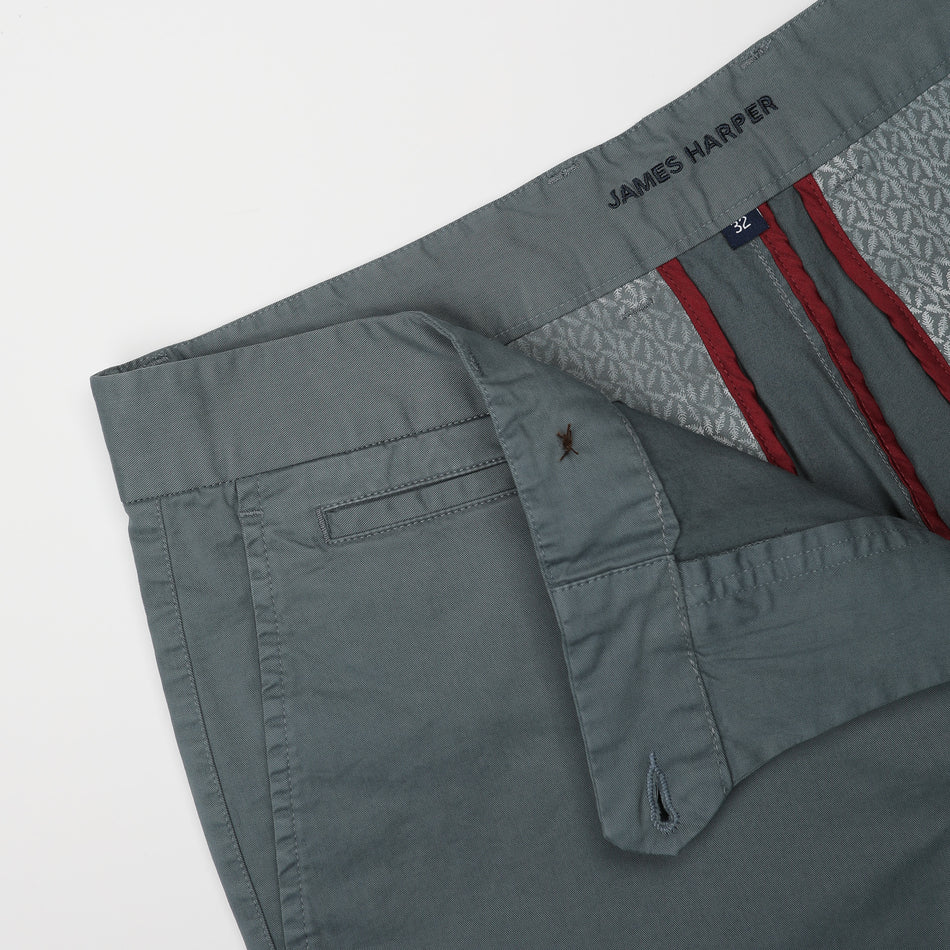 James Harper Chino Shorts Basalt