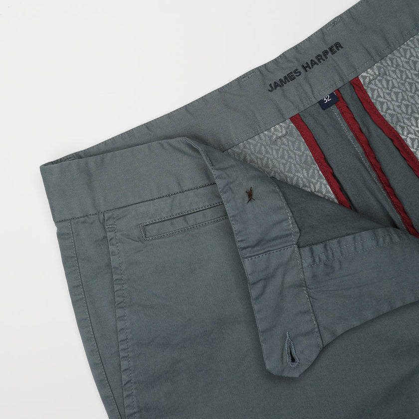 James Harper Chino Shorts Basalt