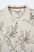 Load image into Gallery viewer, James Harper Havanna Cuban Collar Linen Shirt Mocha
