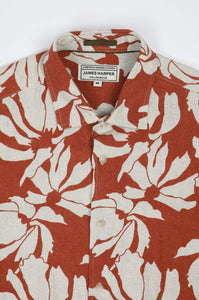 James Harper Puerto Rico Linen S/S Shirt Paprika