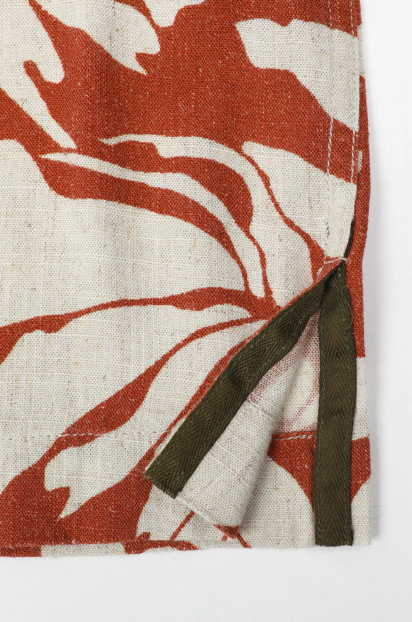 James Harper Puerto Rico Linen S/S Shirt Paprika