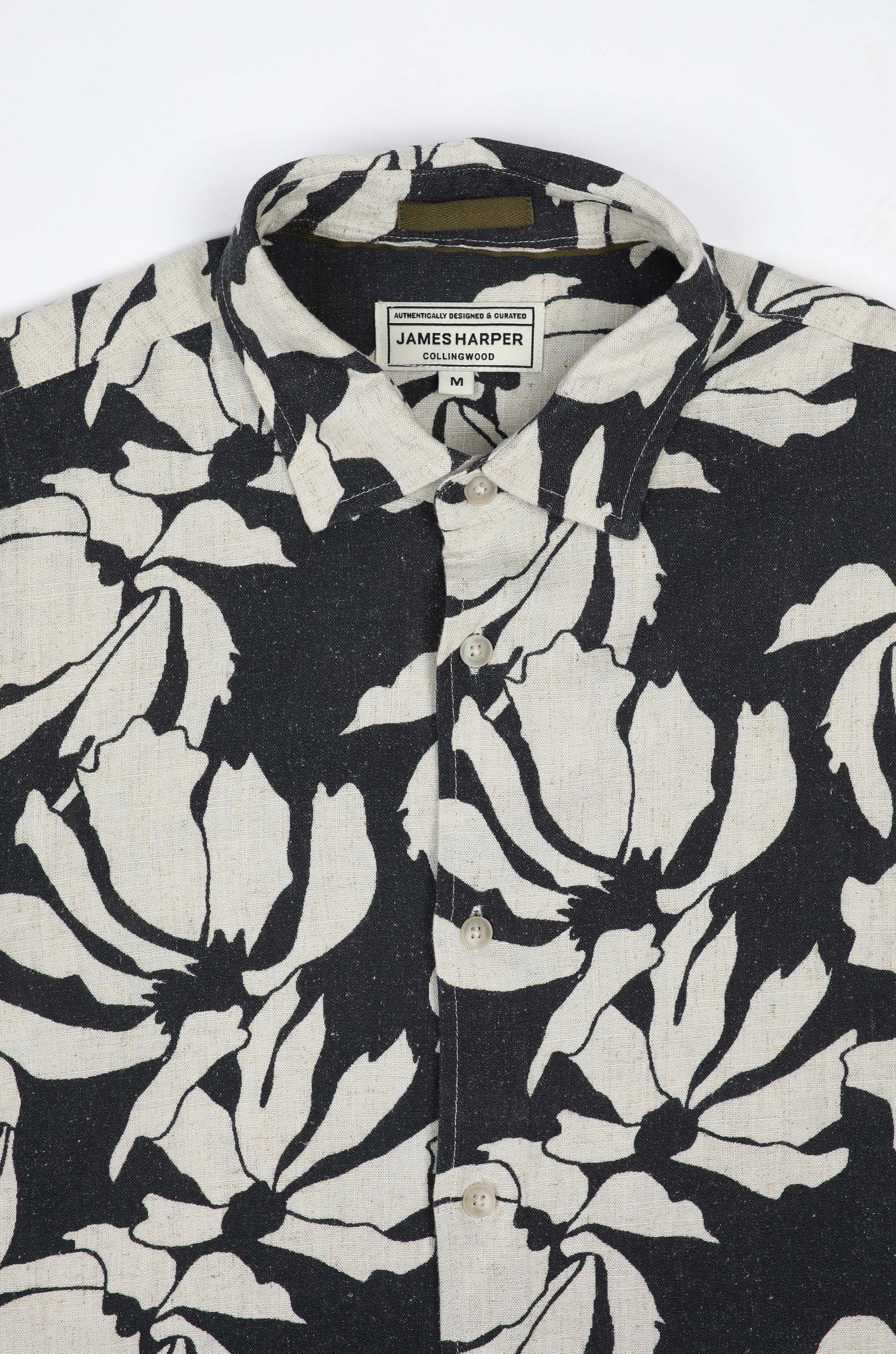 James Harper Puerto Rico Linen S/S Shirt Navy