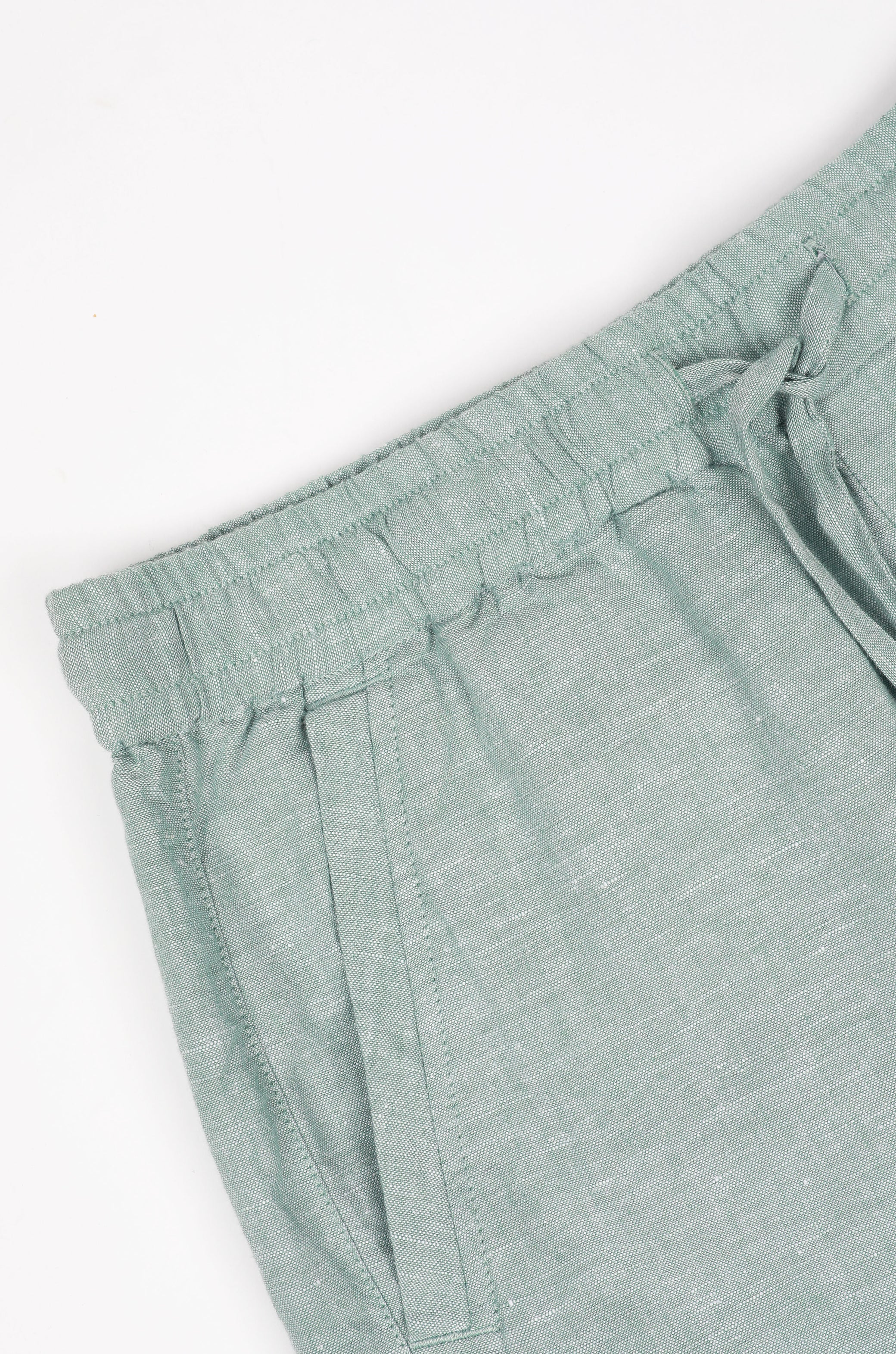 James Harper Linen Relaxed Waist Short Sea