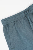 James Harper Linen Relaxed Waist Short Bluesteel