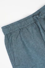Load image into Gallery viewer, James Harper Linen Relaxed Waist Short Bluesteel

