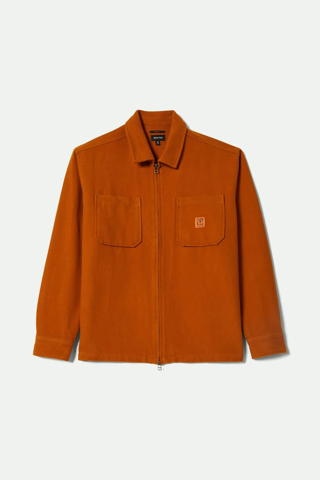Brixton Union Zip Flannel Rustic Caramel
