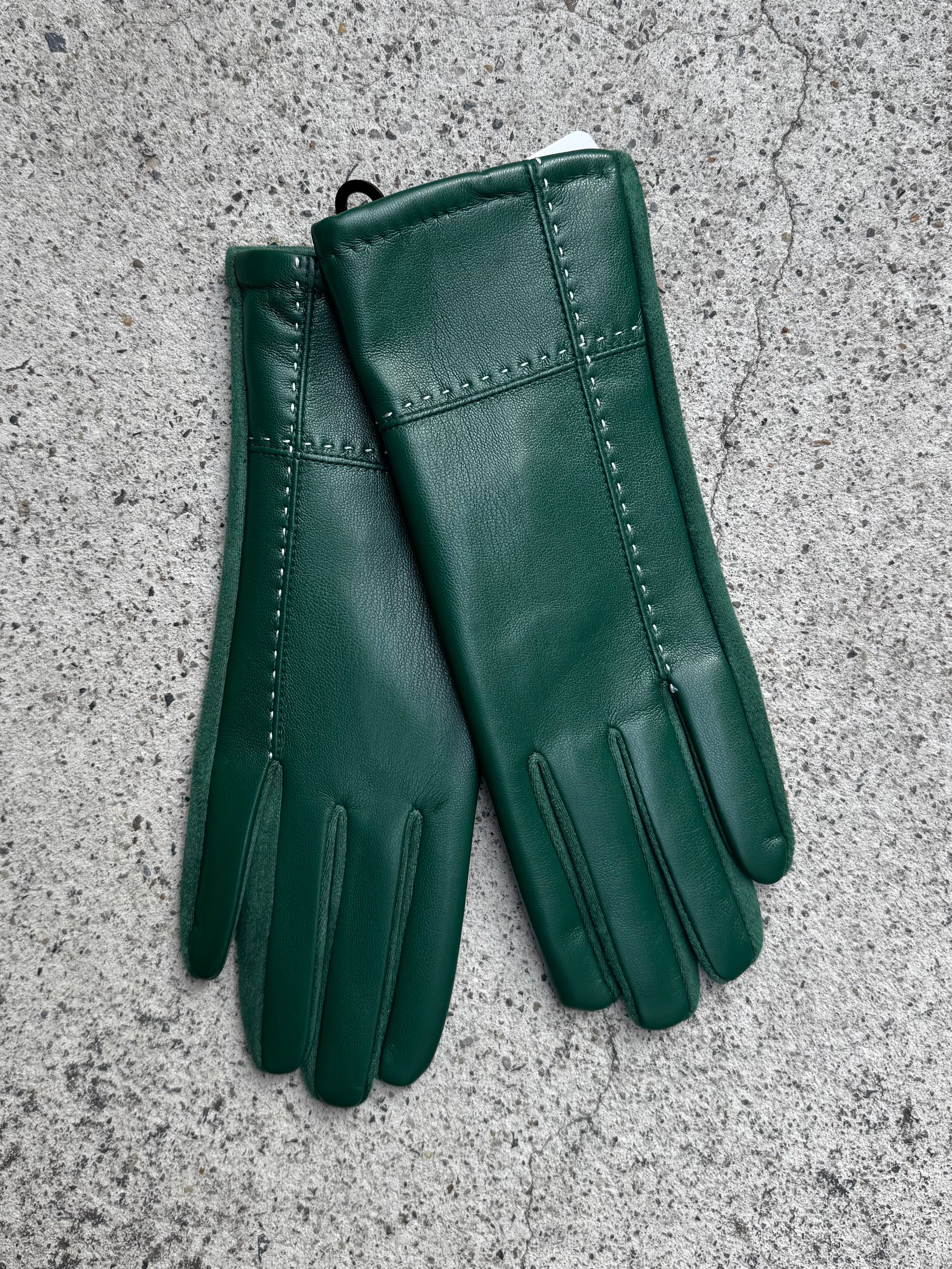 Cinnamon Creations GL031 Faux Leather Glove Green