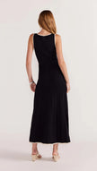 Staple The Label Marlo Contrast Knit Dress Black/Cream