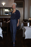 M. A. Dainty Tuxe Knit Navy