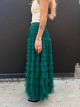 Load image into Gallery viewer, Trio Rouge Beth Tulle Skirt Green
