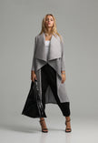 I'm Francis Longline Pleated Overcoat Grey