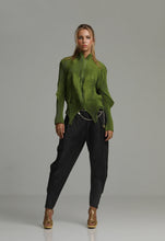 Load image into Gallery viewer, I&#39;m Francis High Neck Zip Top Green
