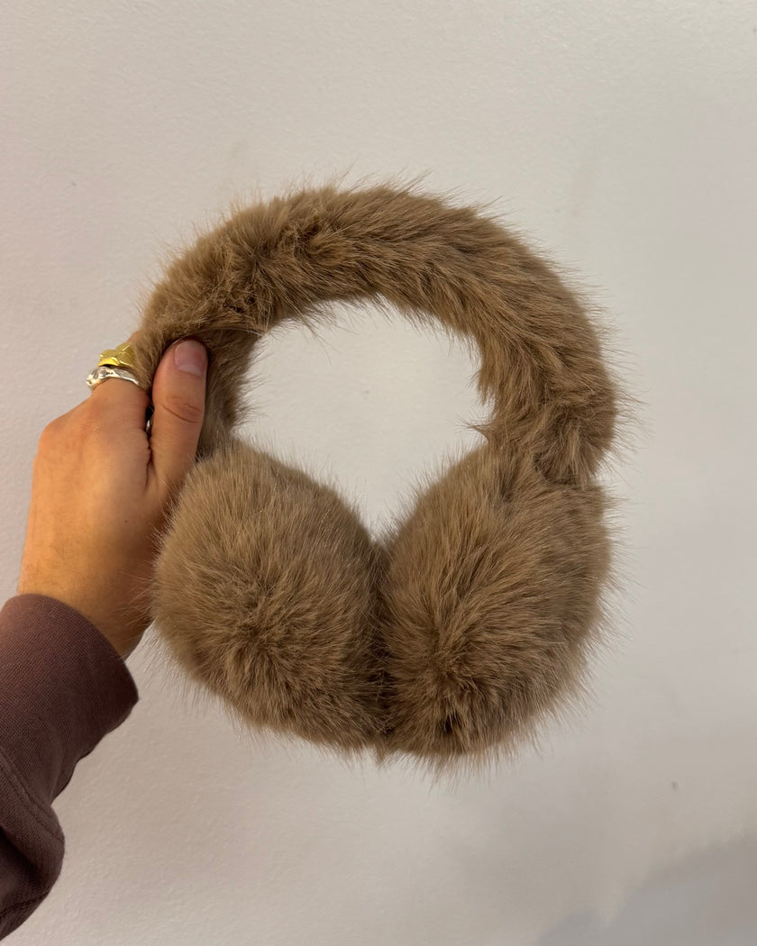Cinnamon Creations EM1032 Faux Fur Earmuffs Brown