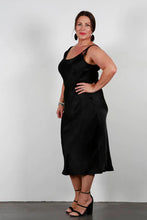 Load image into Gallery viewer, Zephyr Luisa Black Silk Dress
