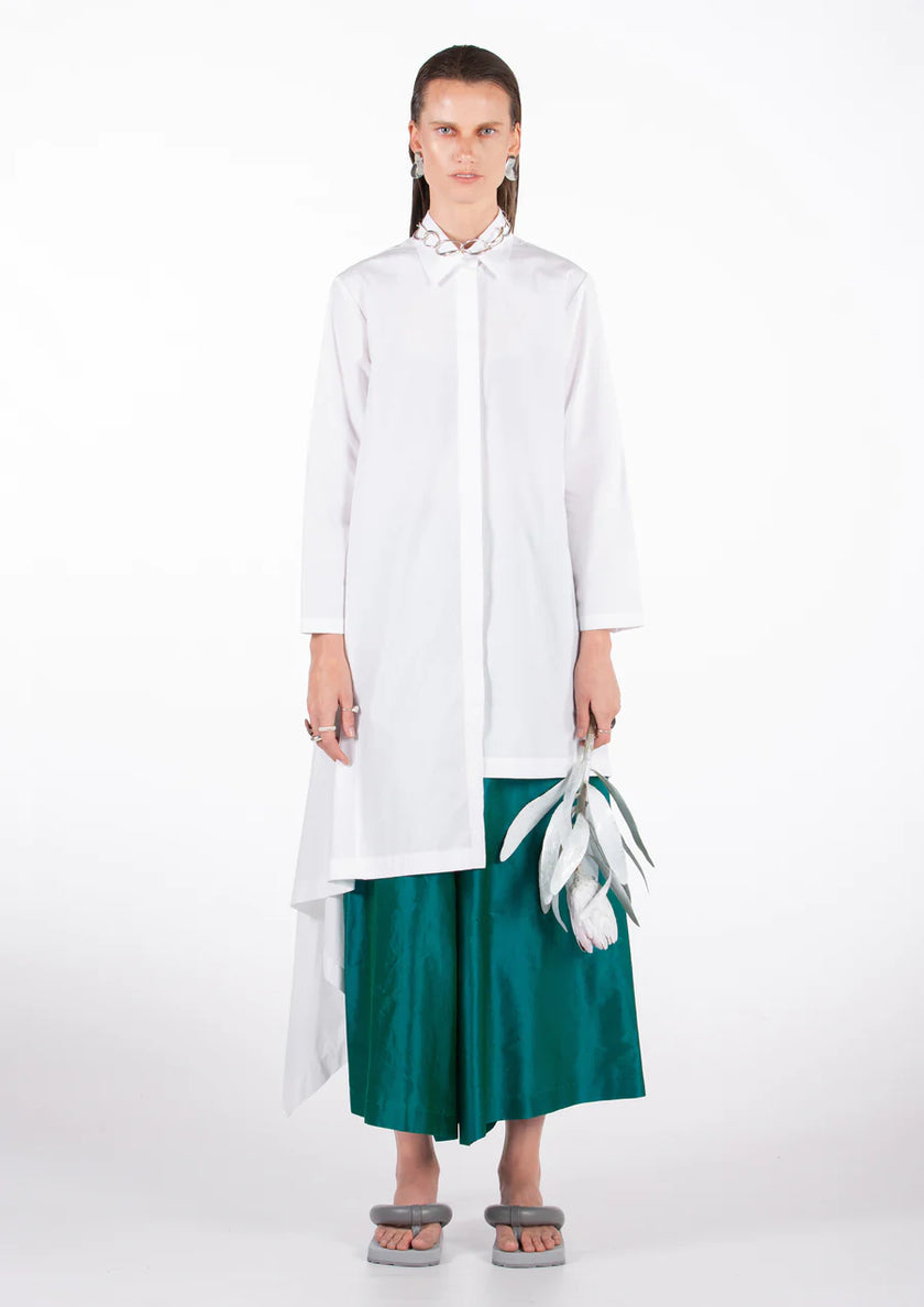 Matlee Bias Back Shirt White