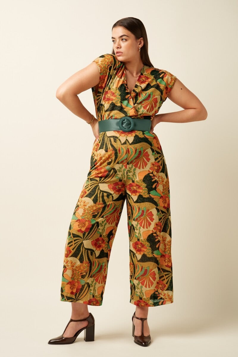 King Louie Wide Belt Botanical Green
