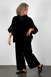 Zephyr Esme Velvet Pants Black