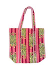 Tibet House BT306 Cotton Yamuna Tote Bag Pink Tiger
