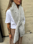 DEA The Label Faux Fur Scarf Dove