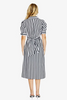Pingpong Imogen Tie Front Shirt Dress Black/White