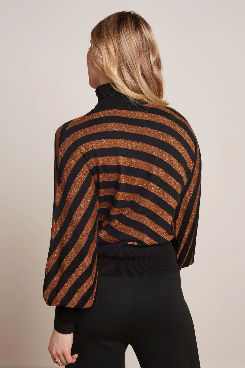 King Louie Tina Top Spiro Stripe Copper