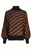 King Louie Tina Top Spiro Stripe Copper