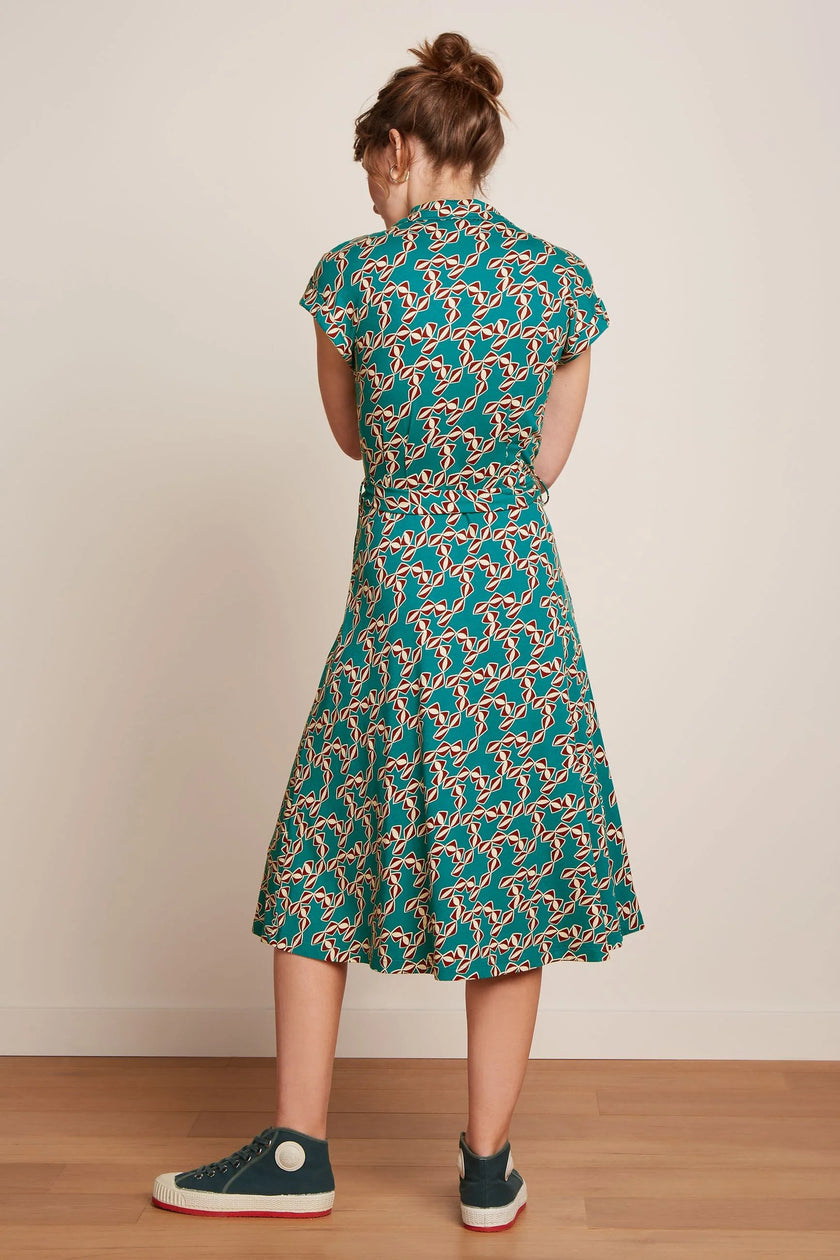 King Louie Darcy Dress Minty Bermuda Green