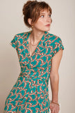 King Louie Darcy Dress Minty Bermuda Green
