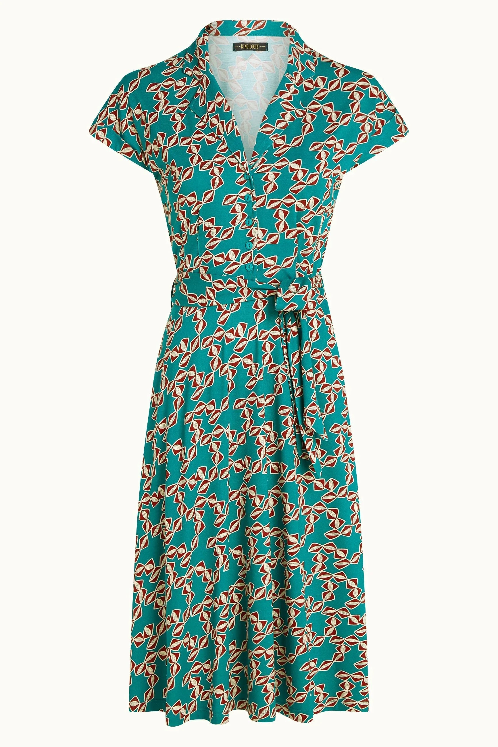 King Louie Darcy Dress Minty Bermuda Green