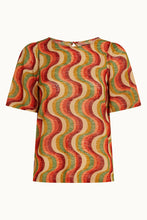 Load image into Gallery viewer, King Louie Lizzy Top Jiggy Ribbon Red
