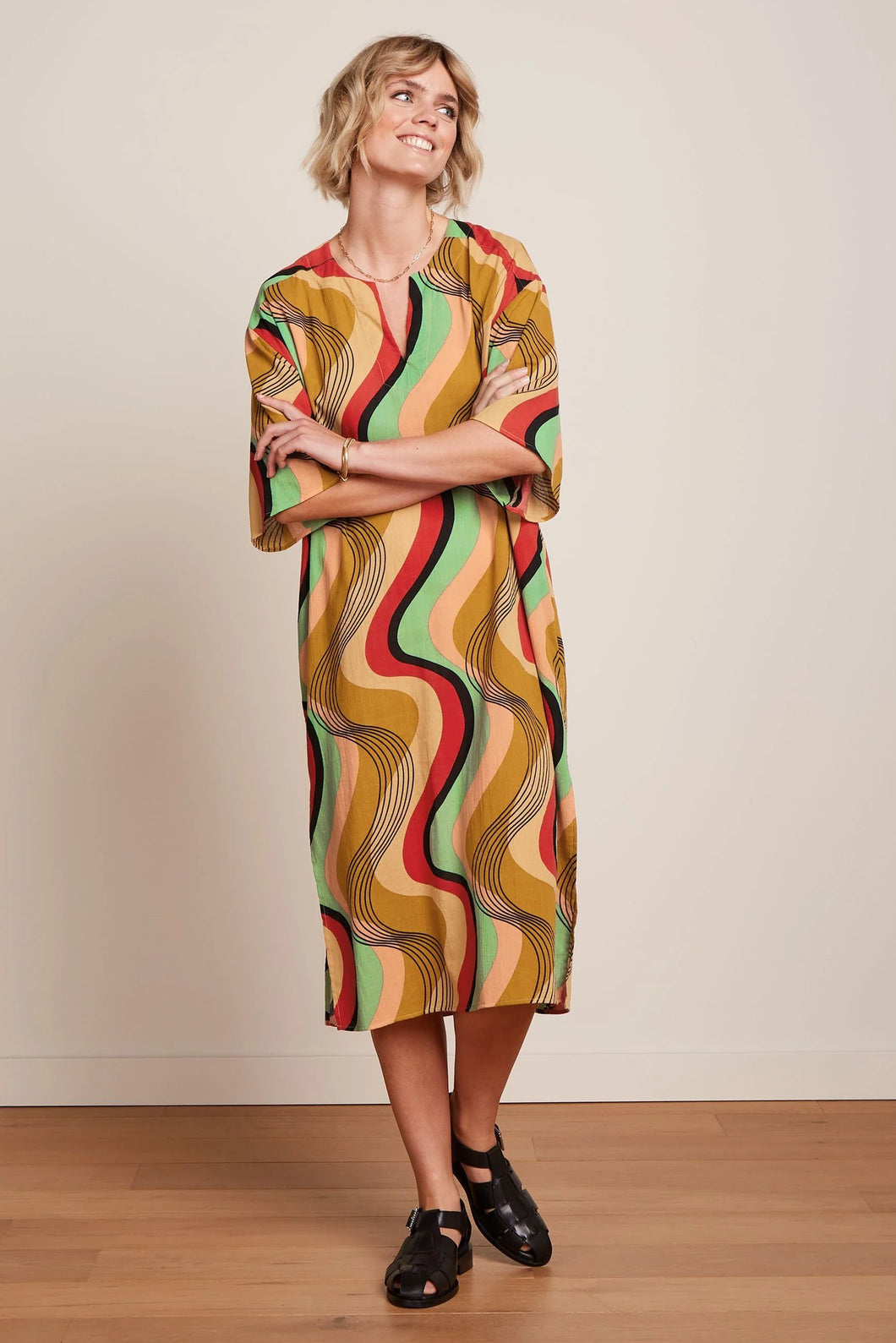 King Louie Kiki Kaftan Falasie Harvest Yellow