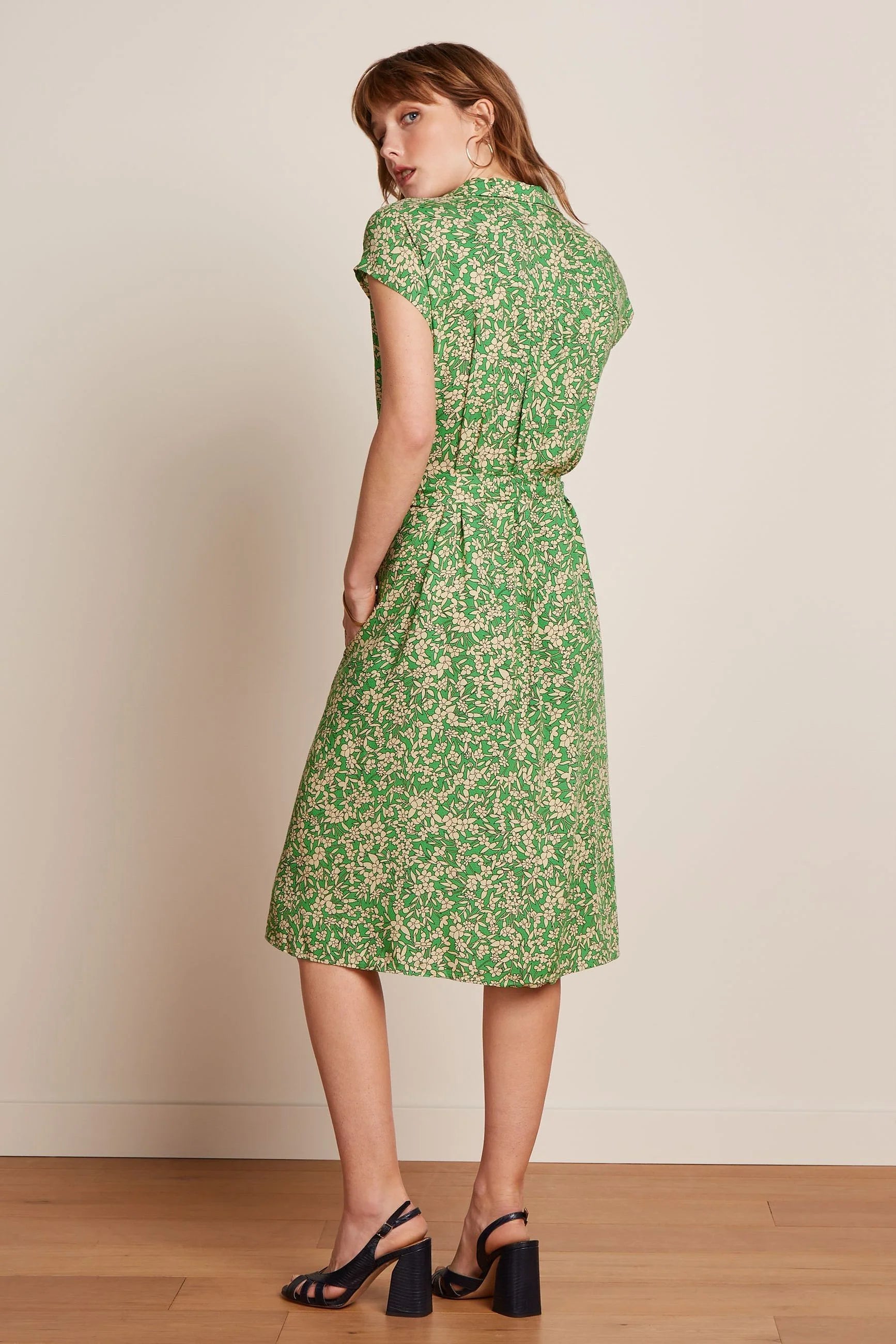 King Louie Maria Dress Paradis Jasmin Green