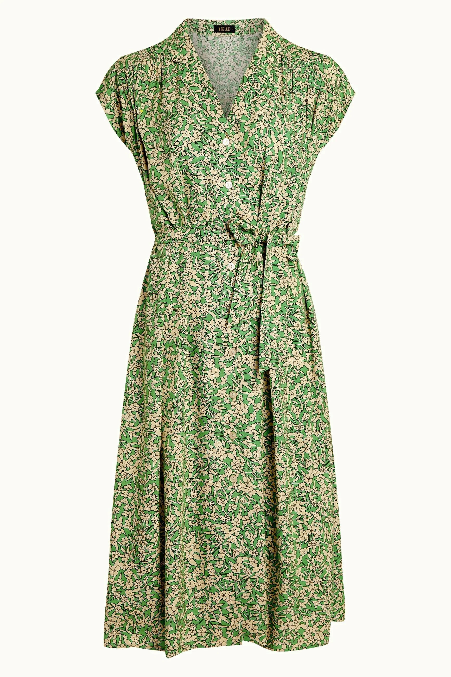King Louie Maria Dress Paradis Jasmin Green