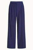 King Louie Peggy Pants Pinstripe Nuit Blue