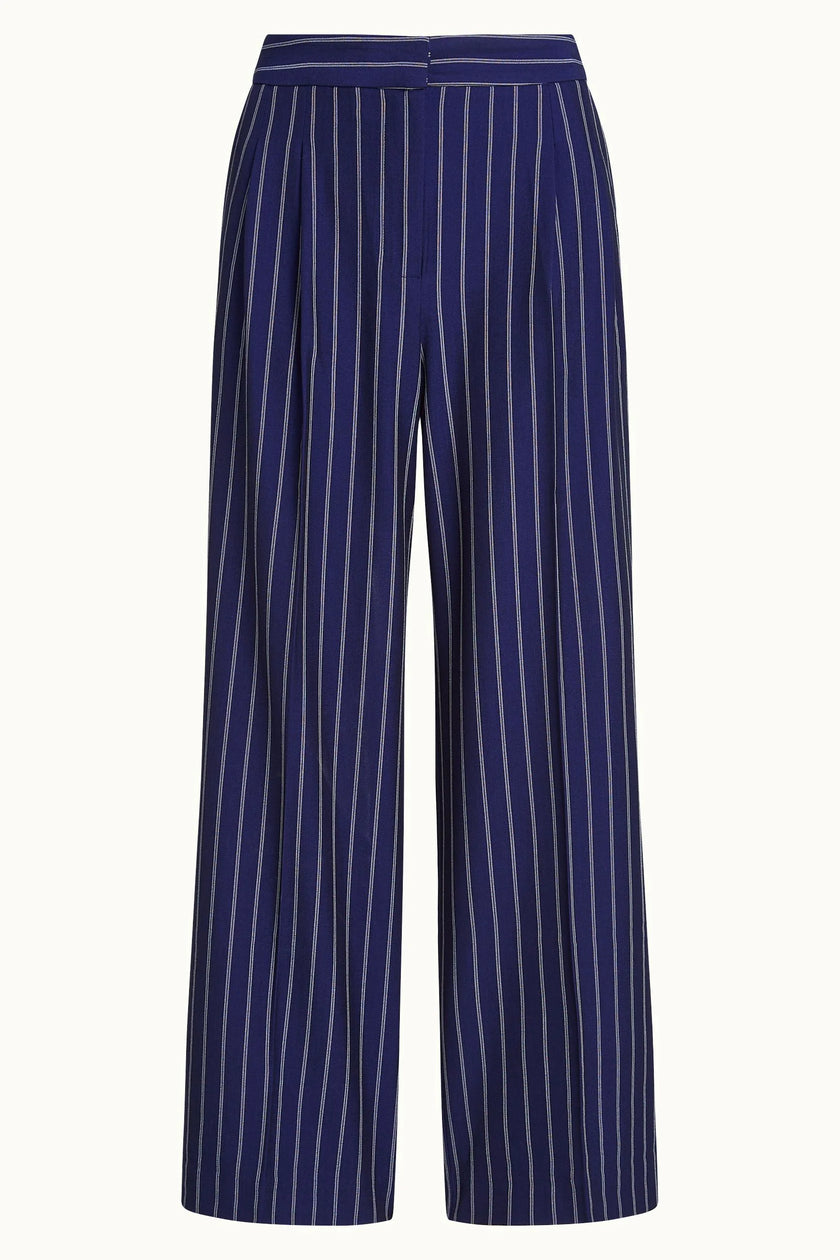 King Louie Peggy Pants Pinstripe Nuit Blue