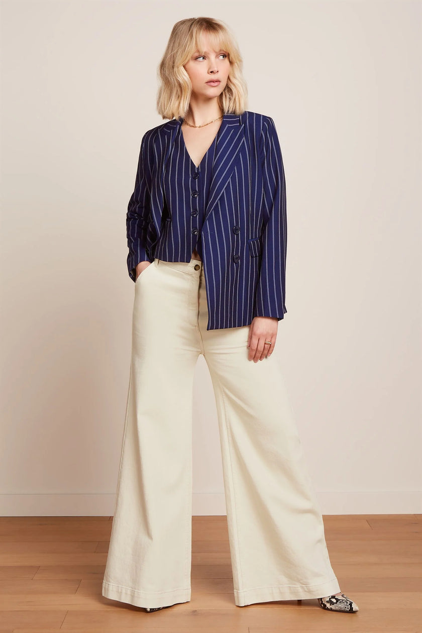 King Louie Tina Blazer Pinstripe Nuit Blue