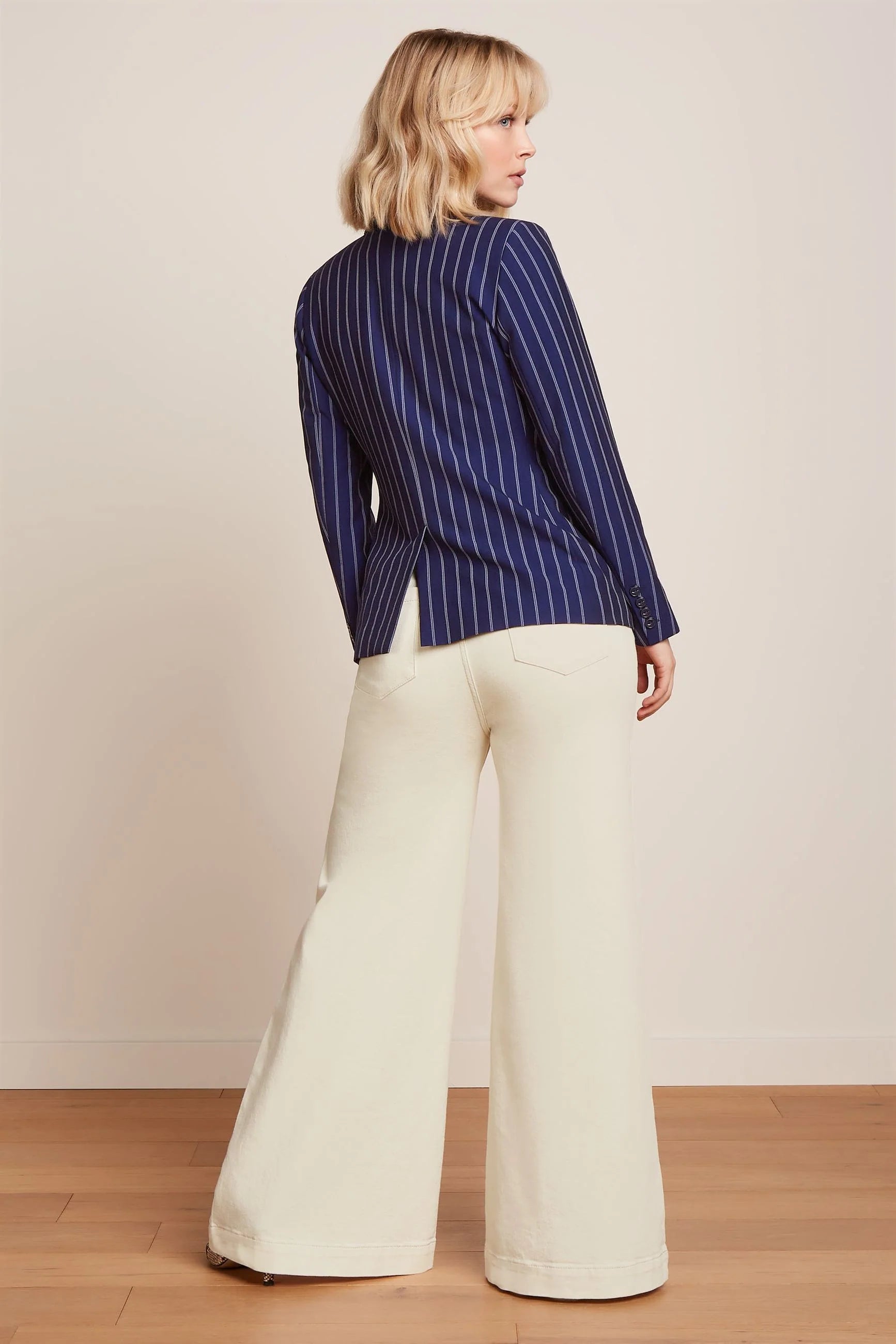 King Louie Tina Blazer Pinstripe Nuit Blue