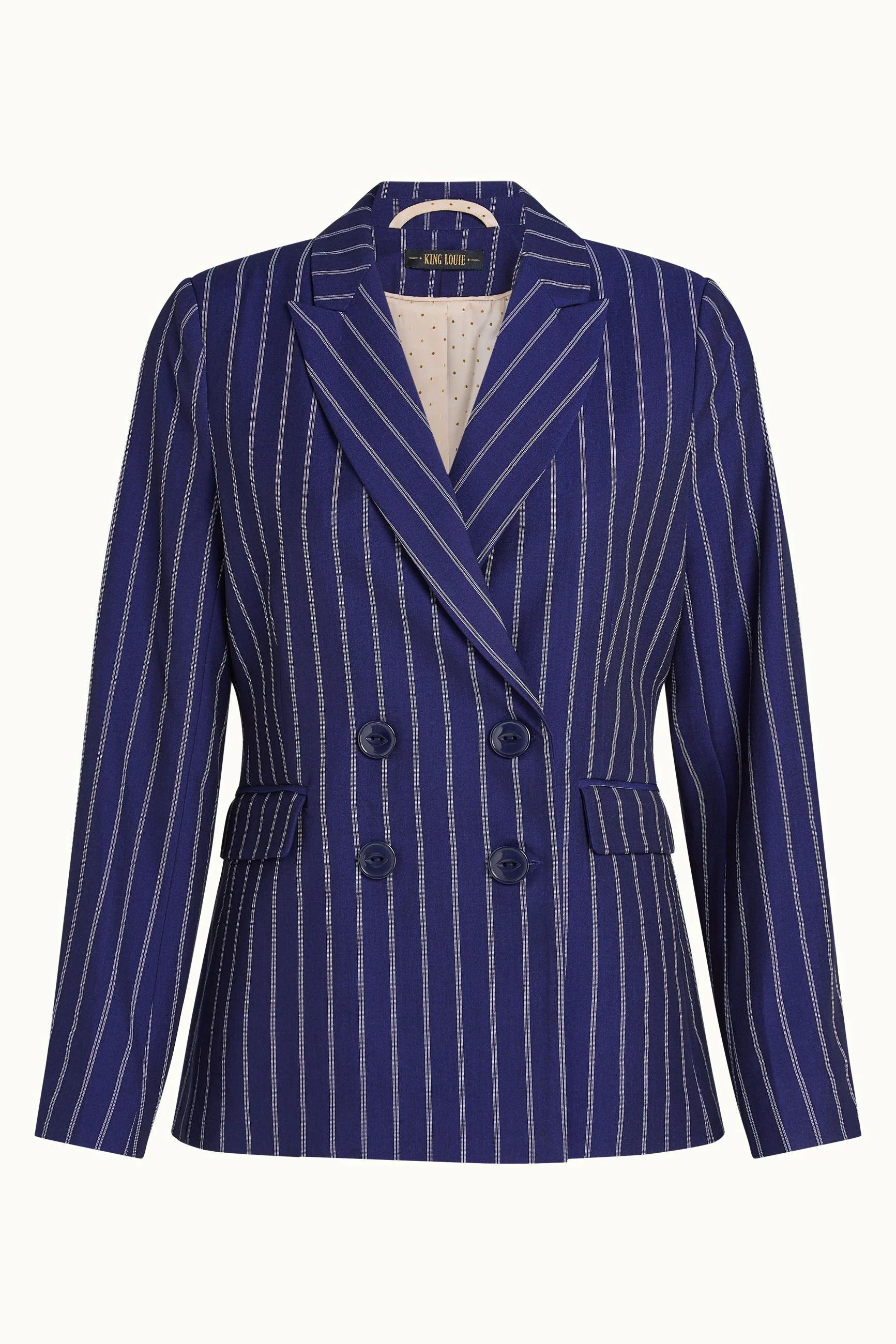 King Louie Tina Blazer Pinstripe Nuit Blue