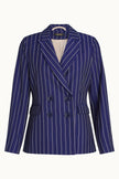 King Louie Tina Blazer Pinstripe Nuit Blue
