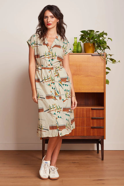 King Louie Irene Dress Antibes Cream