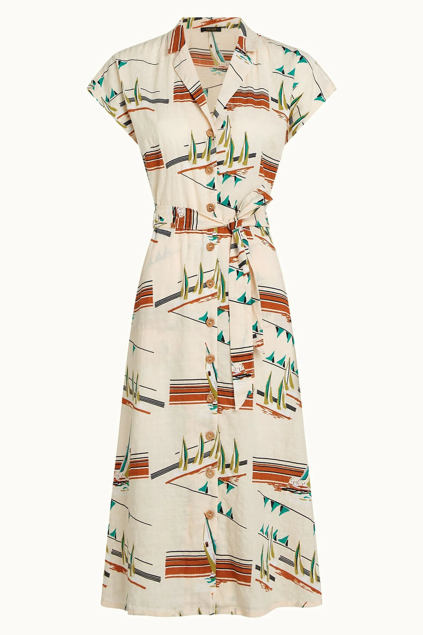 King Louie Irene Dress Antibes Cream