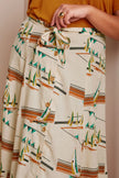 King Louie Judy Midi Skirt Antibes Cream