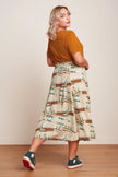 King Louie Judy Midi Skirt Antibes Cream