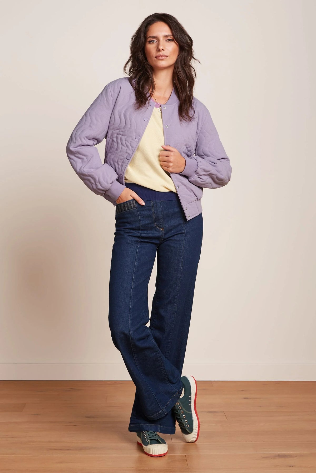 King Louie Folly Baseball Jacket Iris Purple