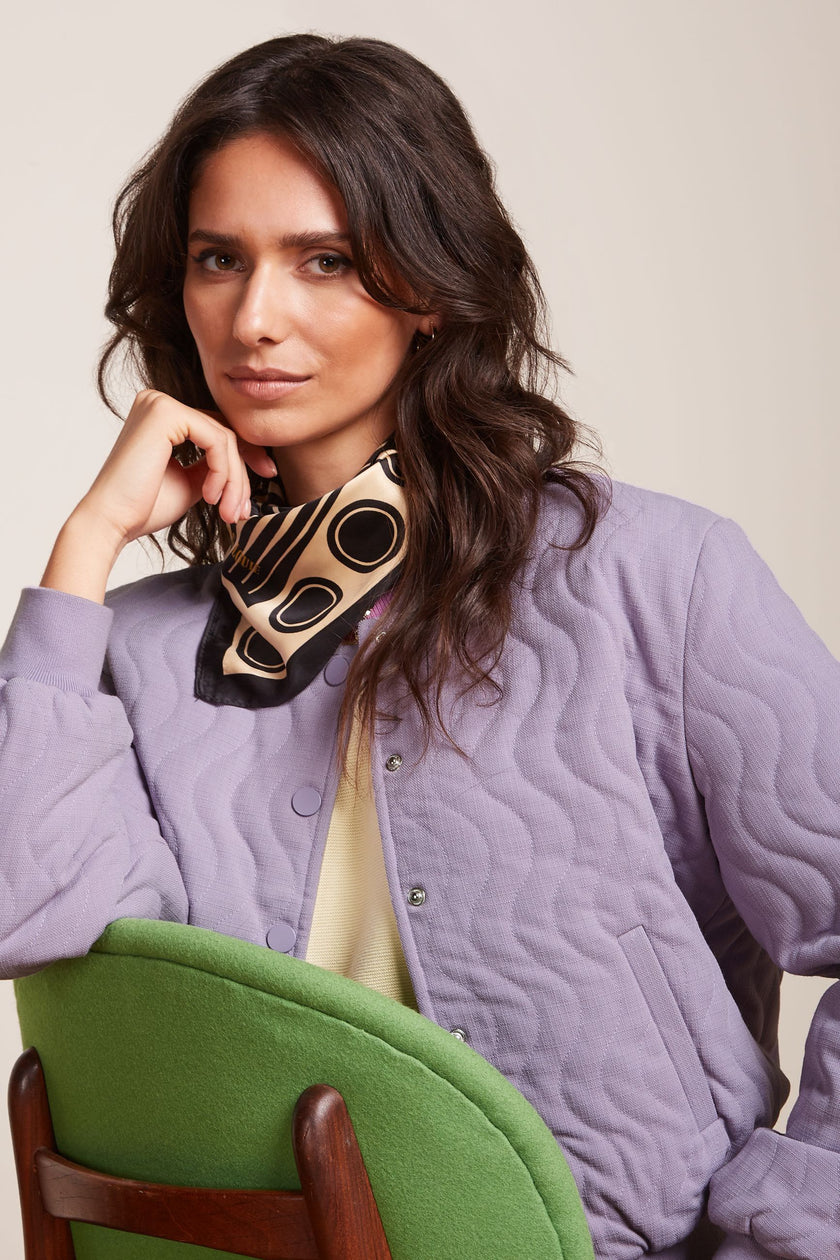 King Louie Folly Baseball Jacket Iris Purple