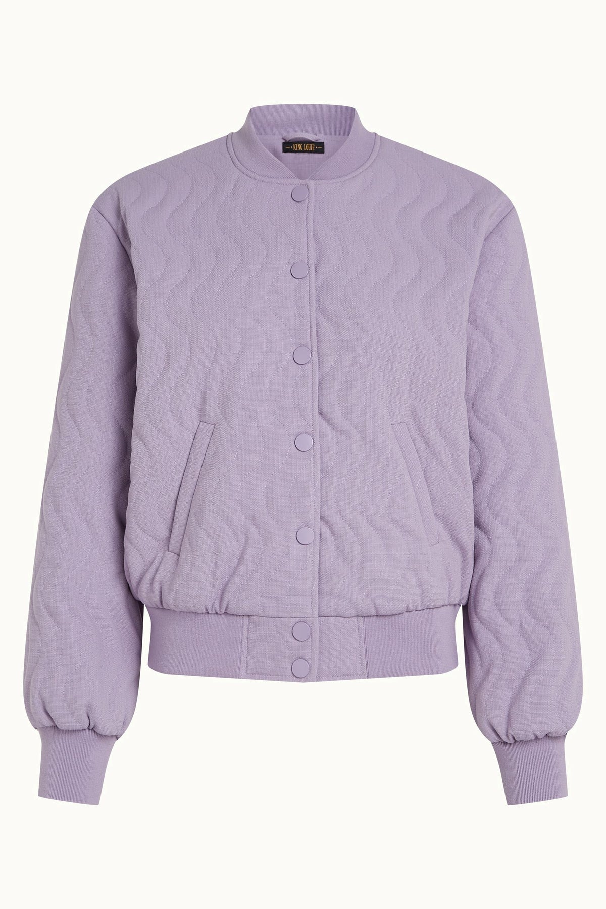King Louie Folly Baseball Jacket Iris Purple