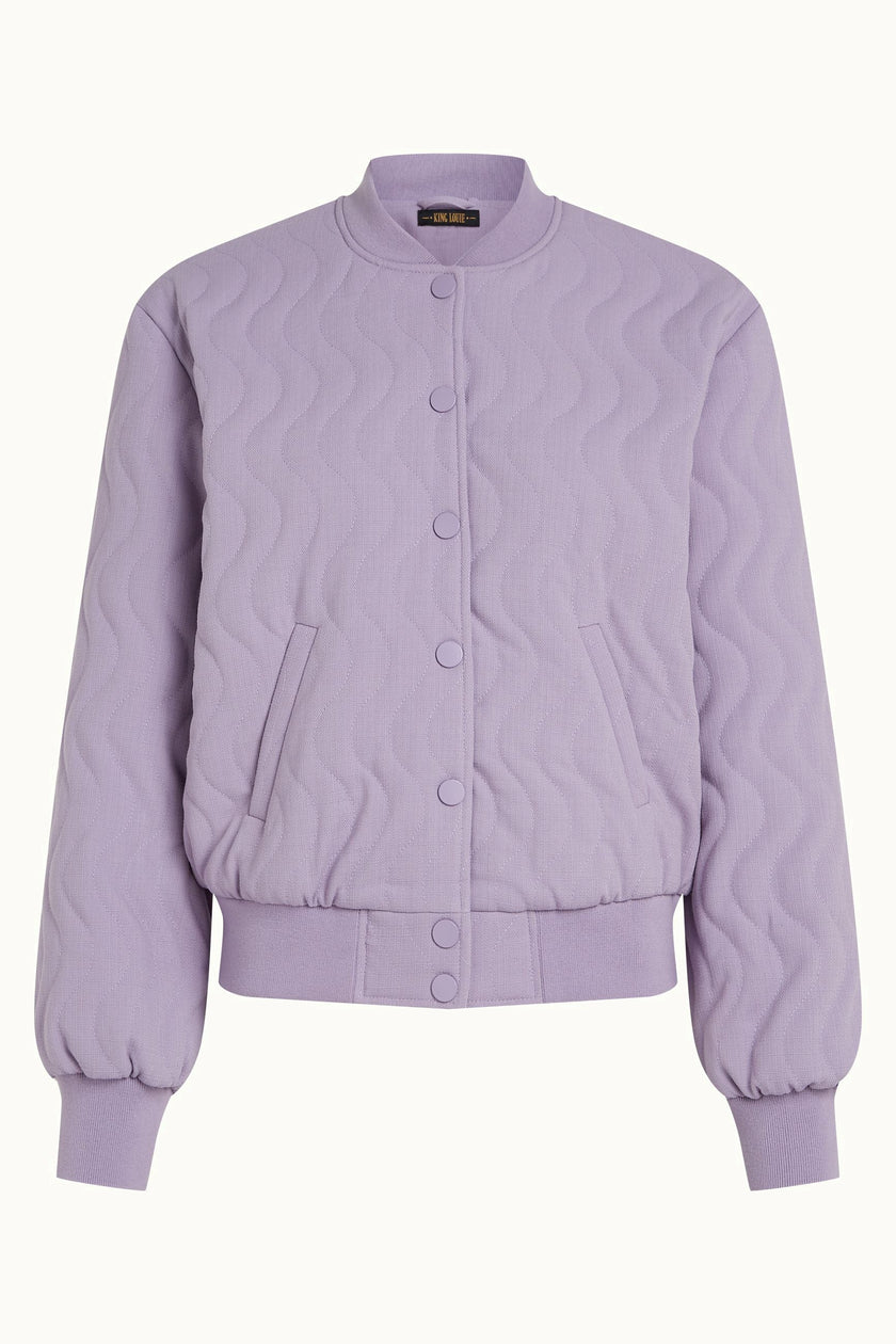 King Louie Folly Baseball Jacket Iris Purple