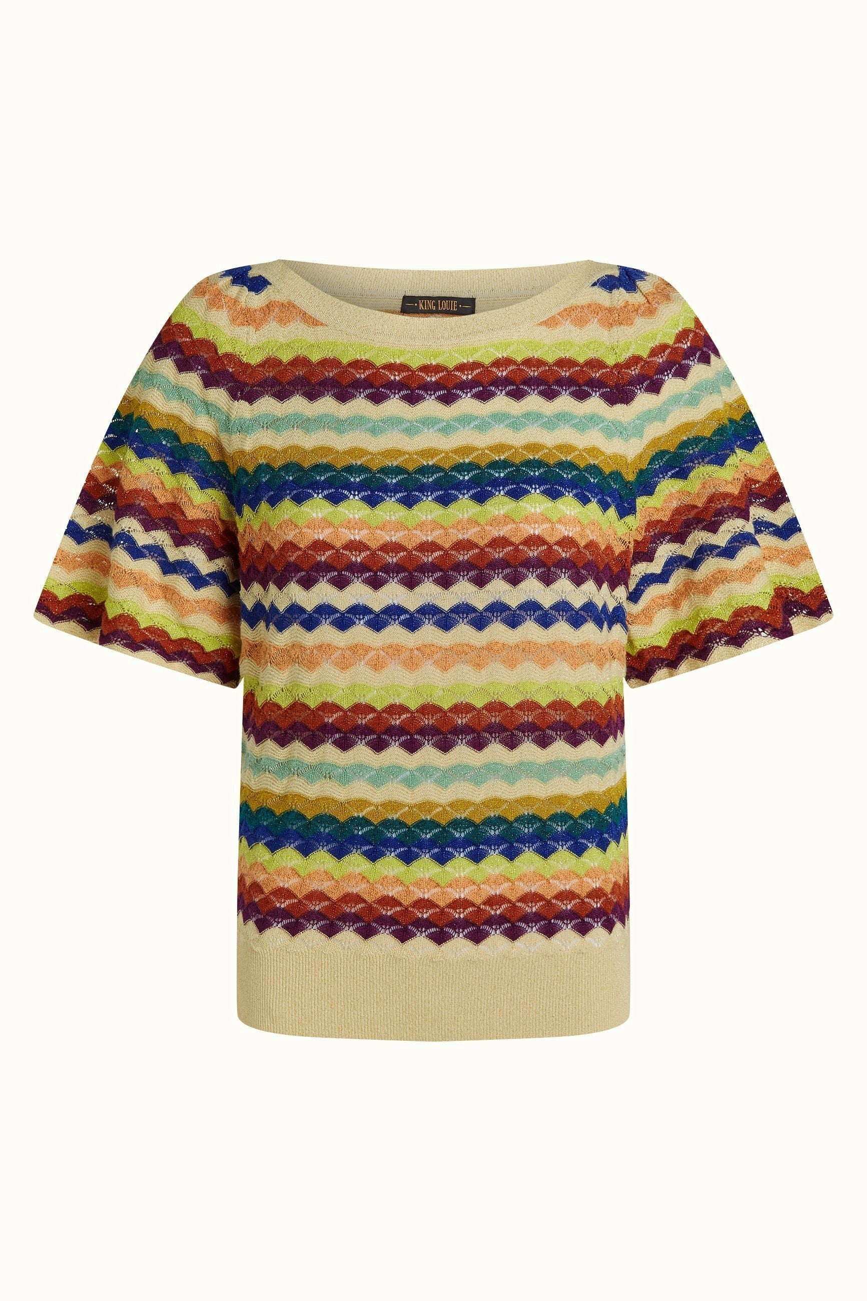 King Louie Ivy Wide Top Rise Cream