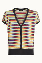 Load image into Gallery viewer, King Louie V-Button Top Rocca Black
