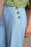 King Louie Pirla Pants Fiesta Light Denim Blue Tint